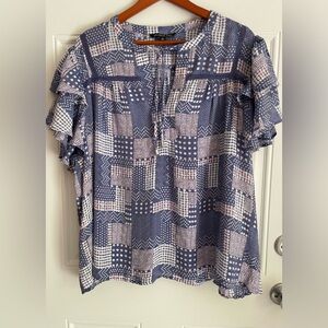 Zac & Rachel. Women’s 3X Short Sleeve Blouse. NWT